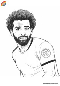 10 + Mo Salah Colouring Pages (Free Download)
