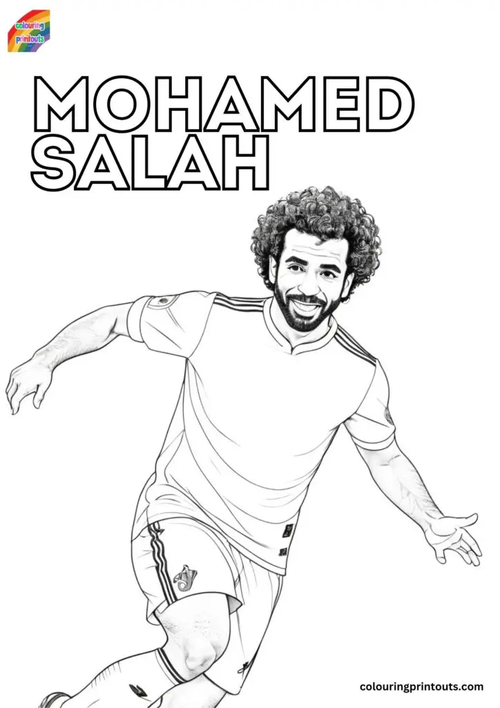 Mohamed Salah coloring pages