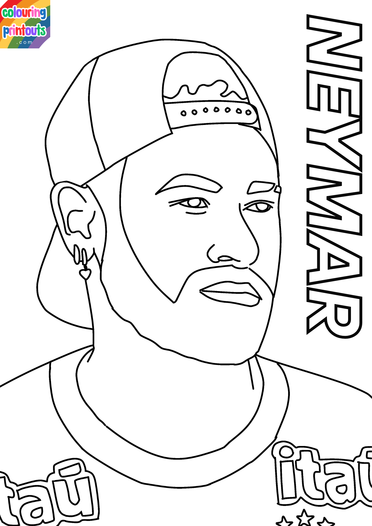 Neymar Coloring Pages