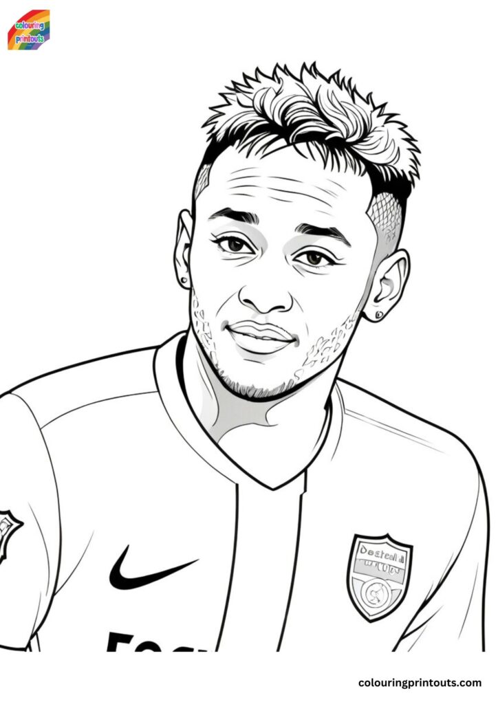 10+ Neymar Colouring Pages (Free Printables)