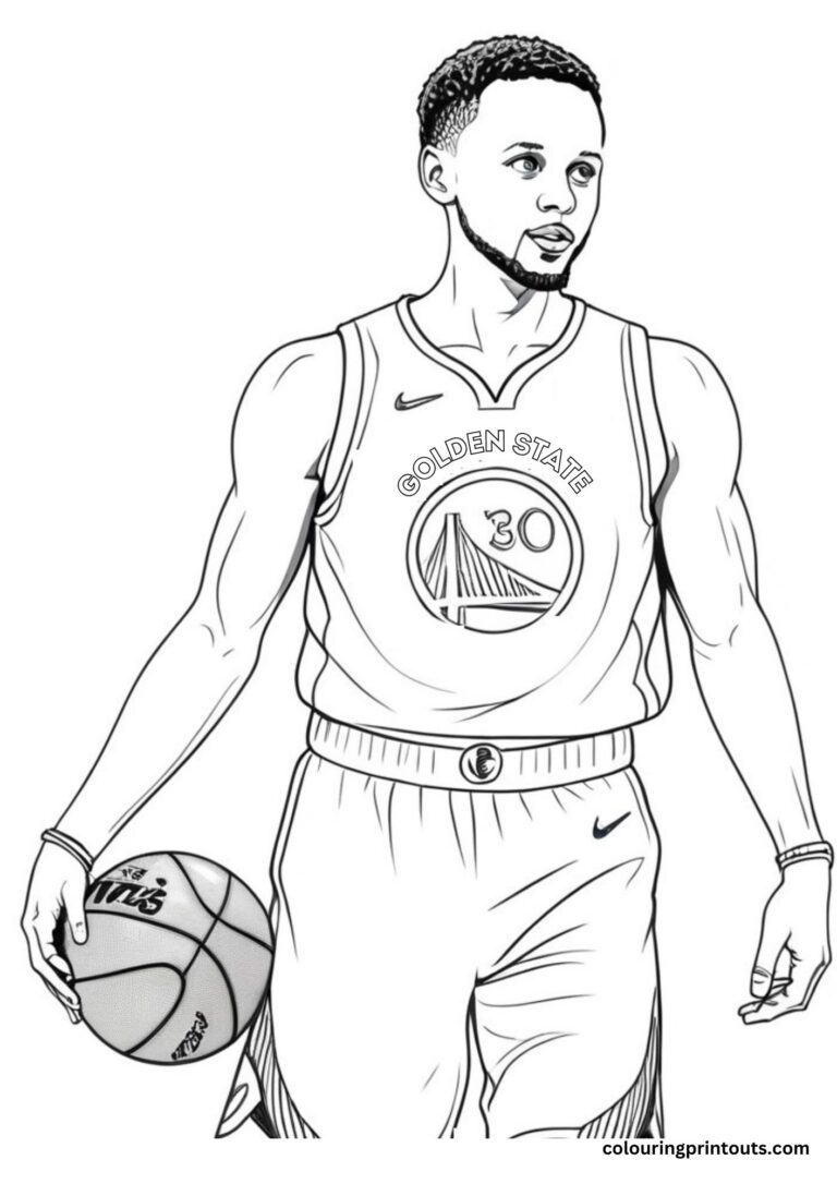 10 Steph Curry coloring pages 10 Steph Curry coloring pages