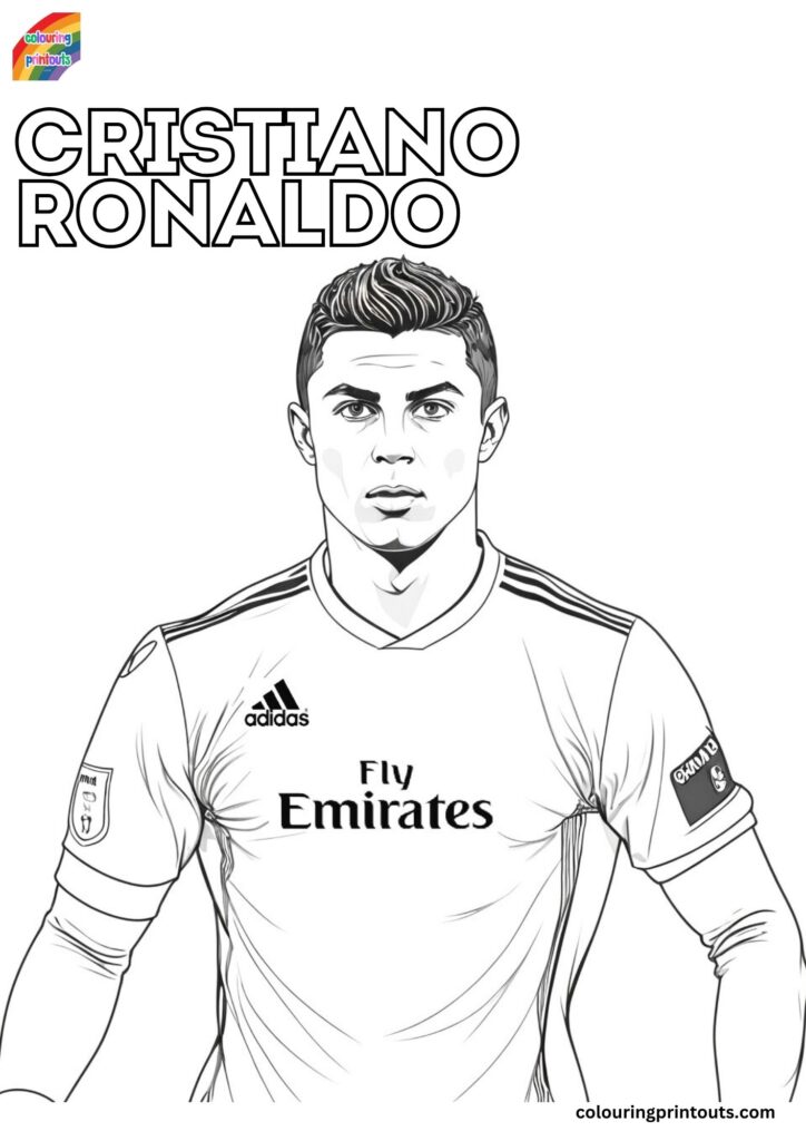 10+ Ronaldo Colouring Sheets