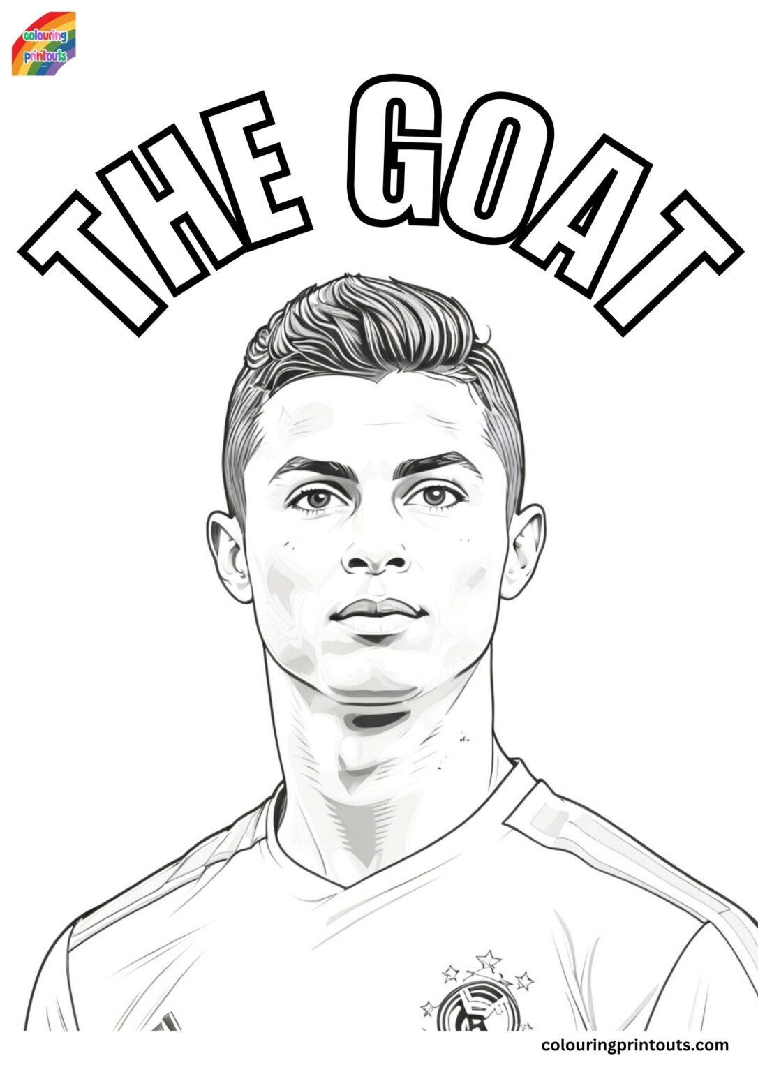 10+ Ronaldo Colouring Sheets (Free PDF Printables)