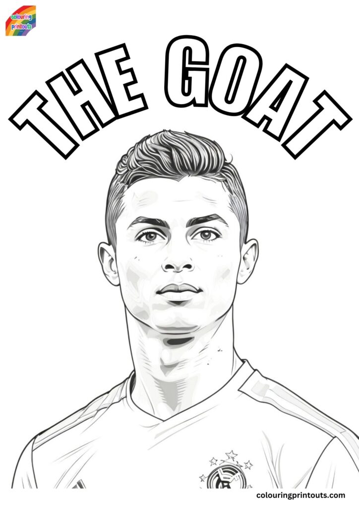 10+ Ronaldo Colouring Sheets