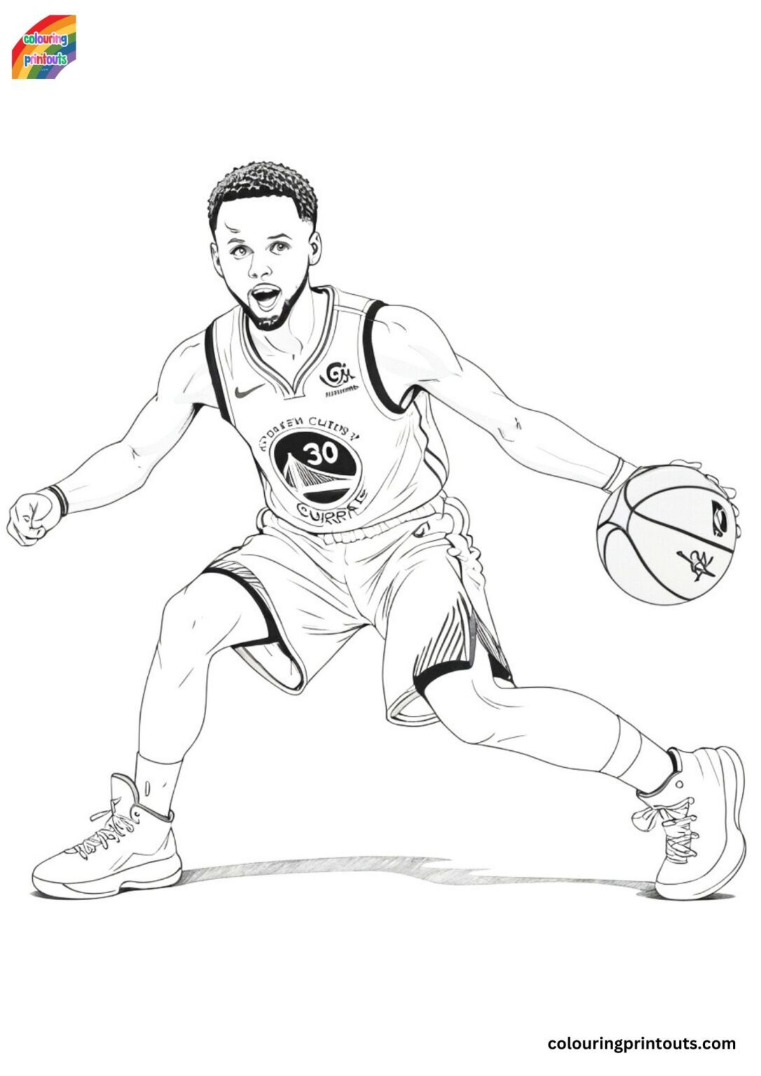 10 Steph Curry coloring pages 10 Steph Curry coloring pages