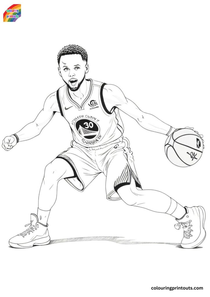 10+ Steph Curry coloring pages