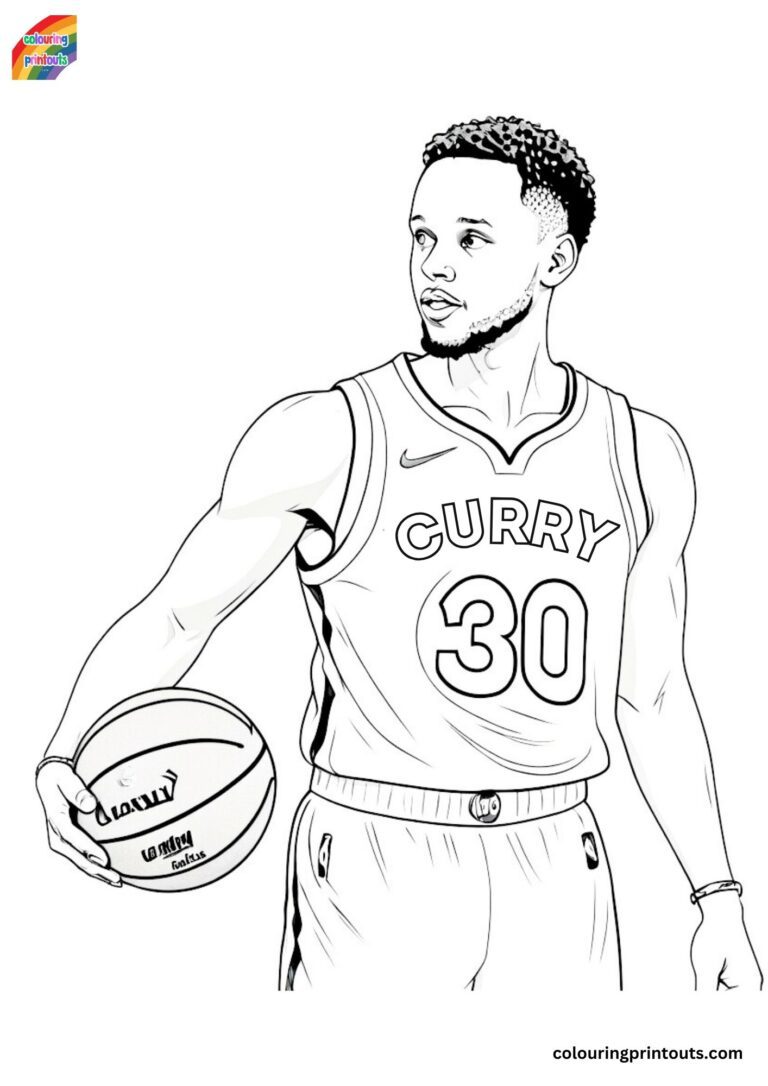 10 Steph Curry coloring pages 10 Steph Curry coloring pages