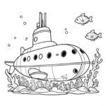 Submarine Colouring Pages