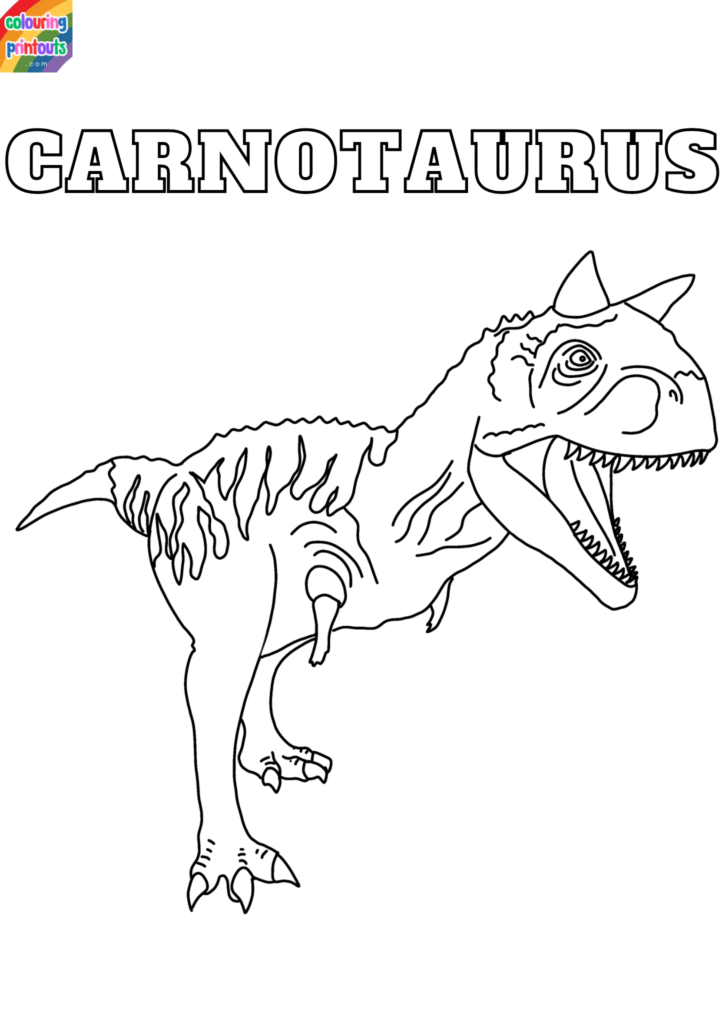 carnotaurus coloring page