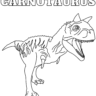 carnotaurus coloring page