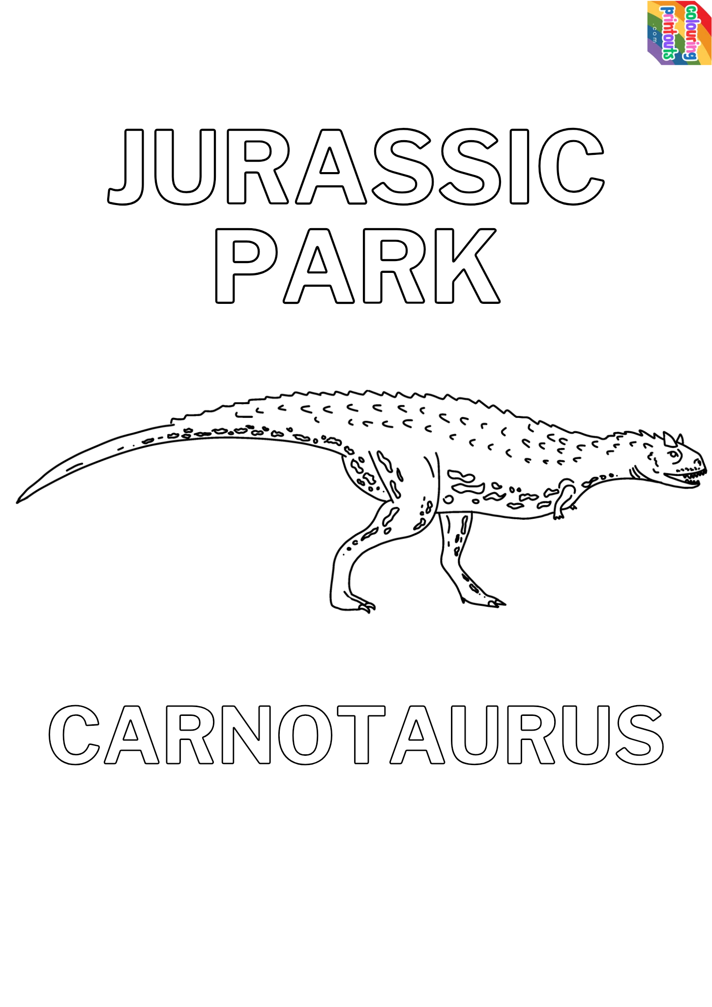 carnotaurus coloring pages