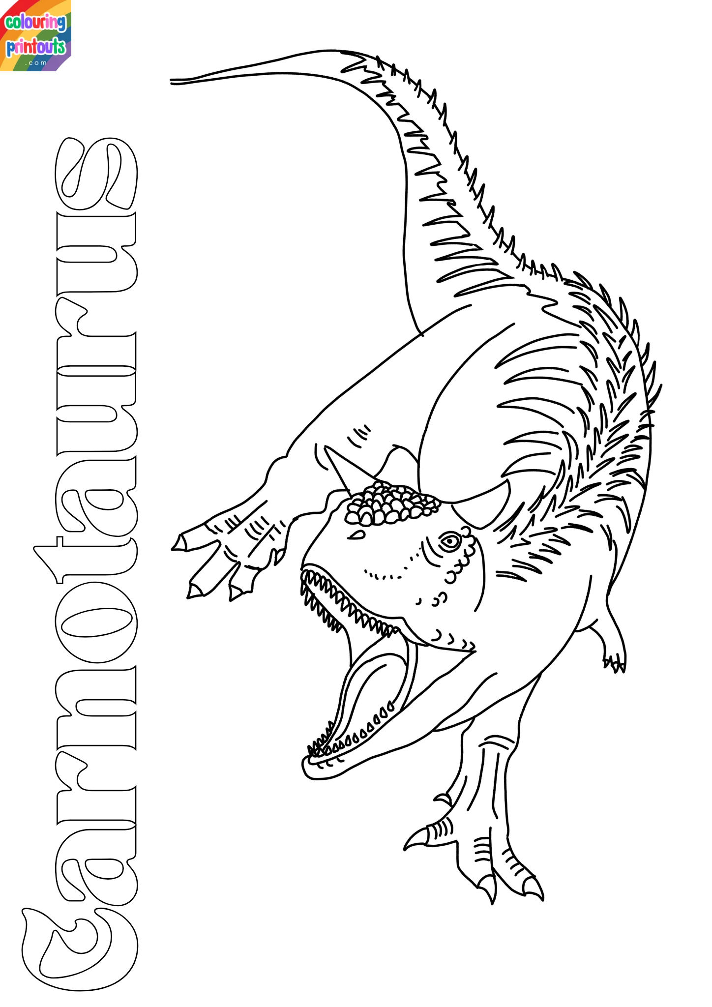 carnotaurus coloring pages 