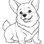 corgi coloring sheet