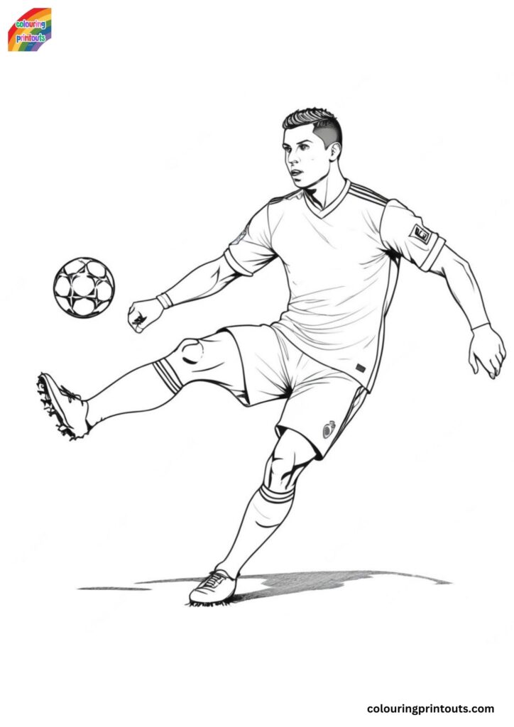 10+ Ronaldo Colouring Sheets (Free PDF Printables)