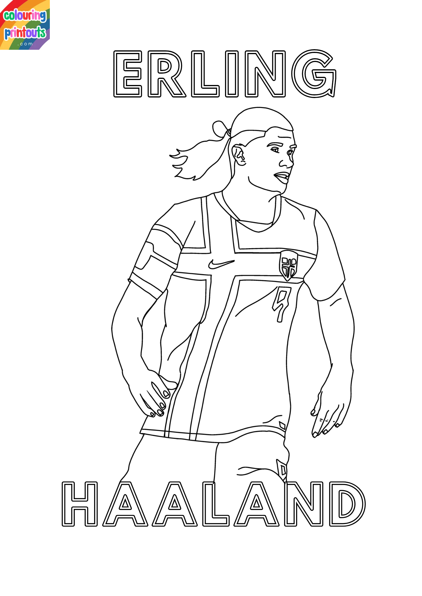 erling haaland coloring pages (1)
