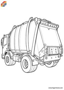 10+ Garbage Truck Coloring Pages Printable