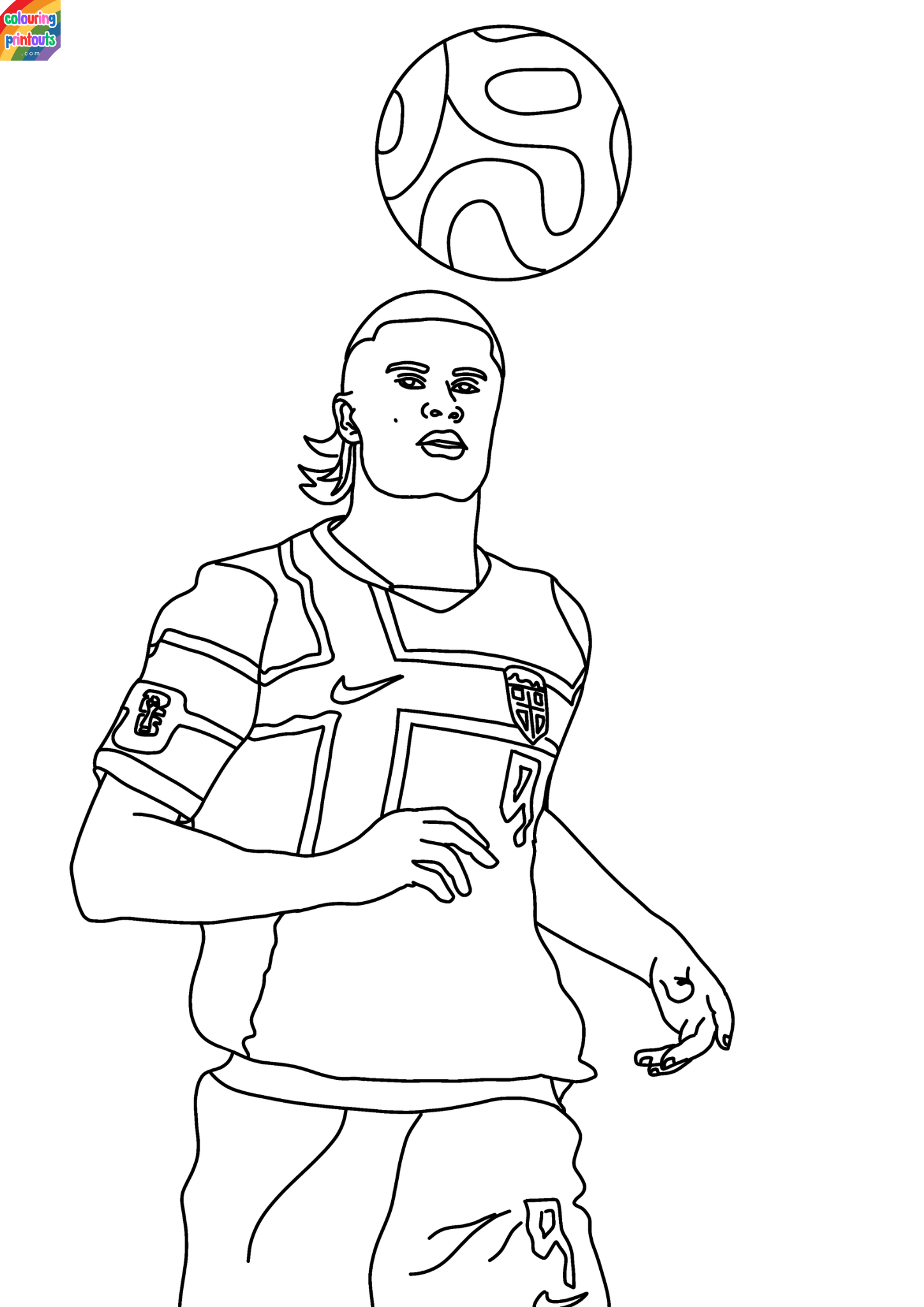 haaland coloring pages printable (1)