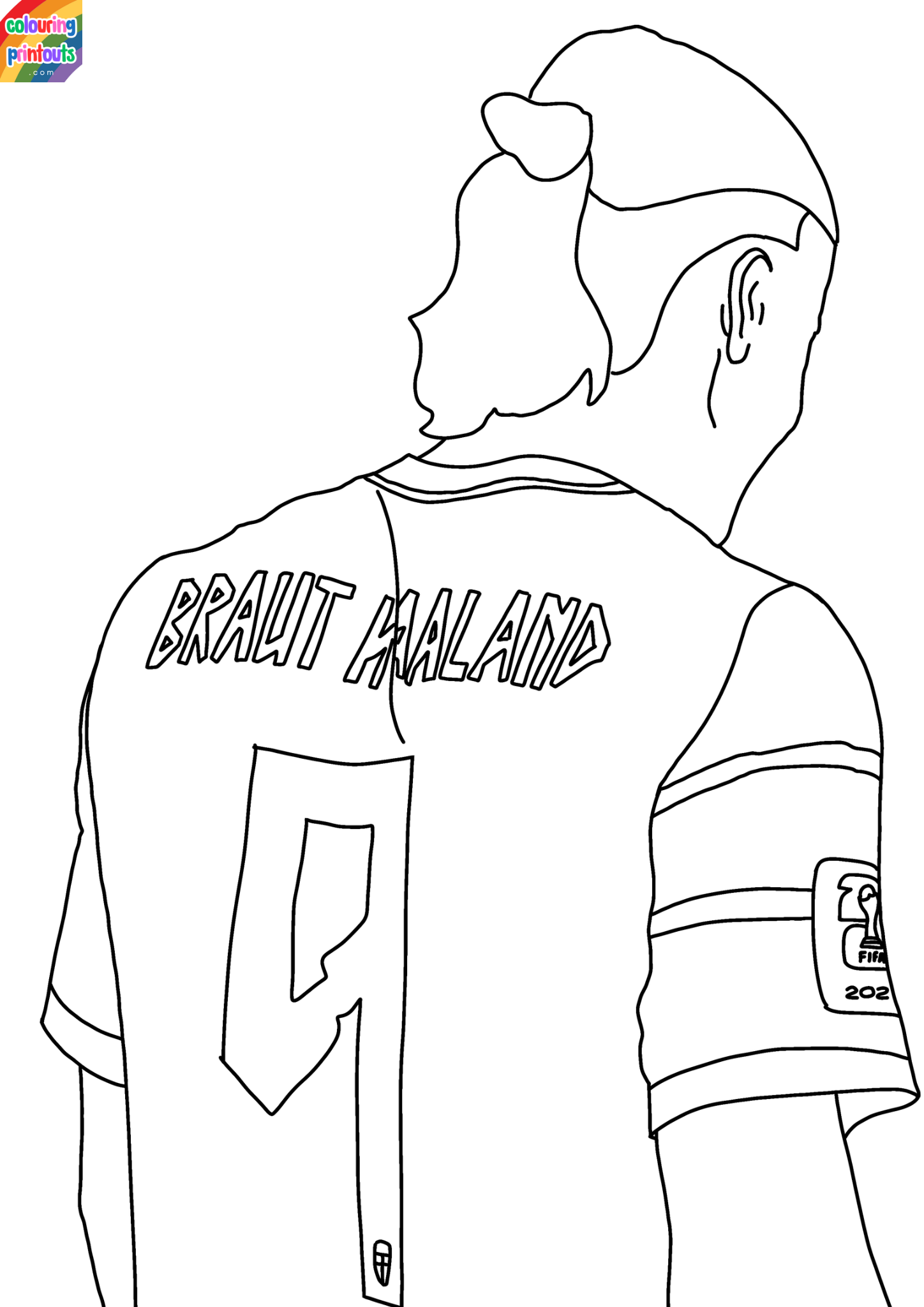 haaland colouring pages (1)