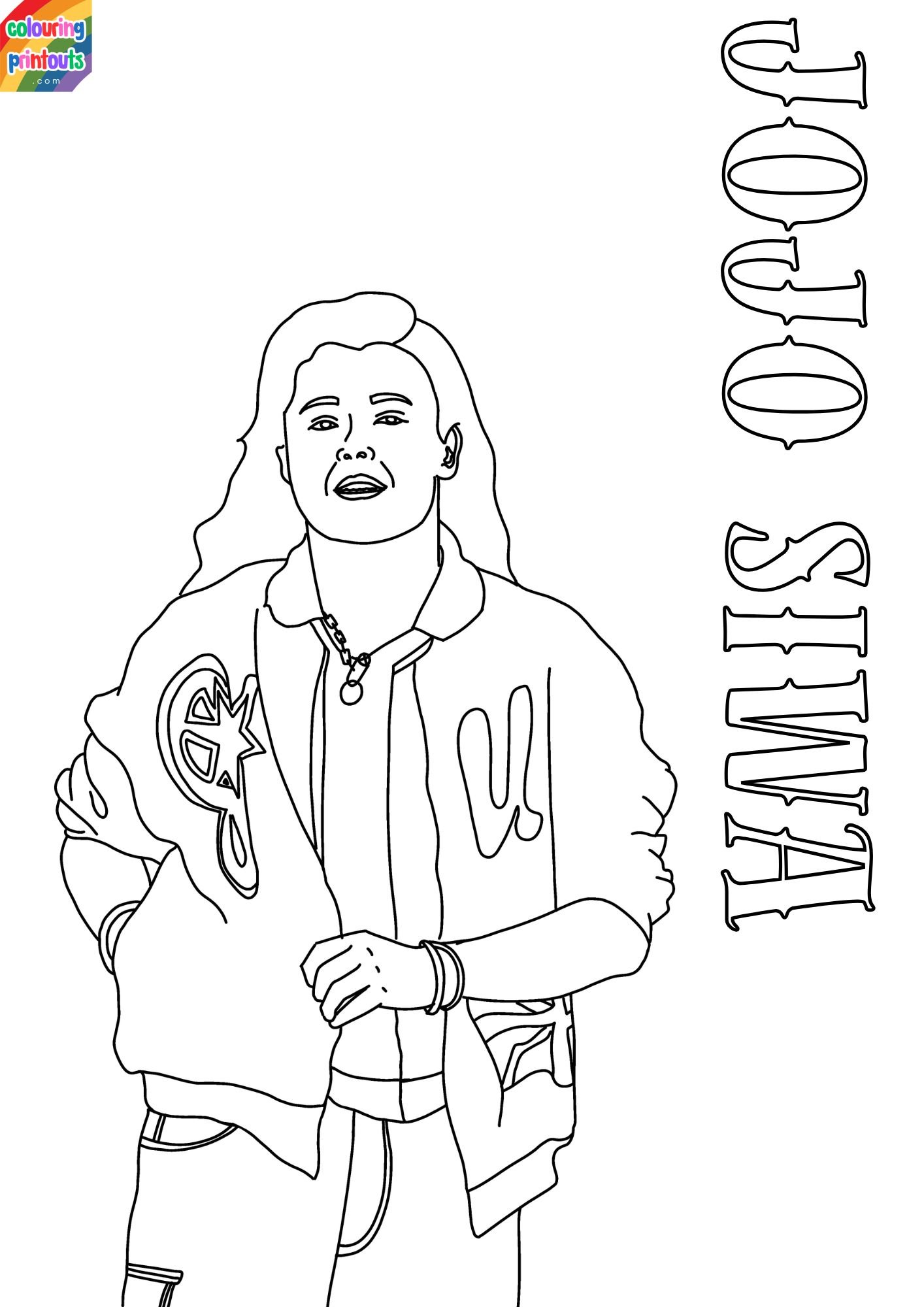 jojo siwa coloring pages