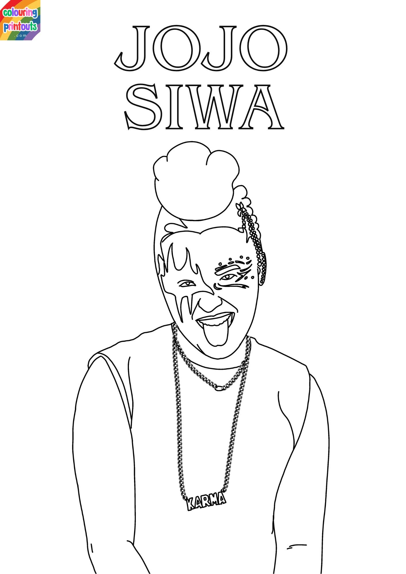 jojo siwa printable coloring pages