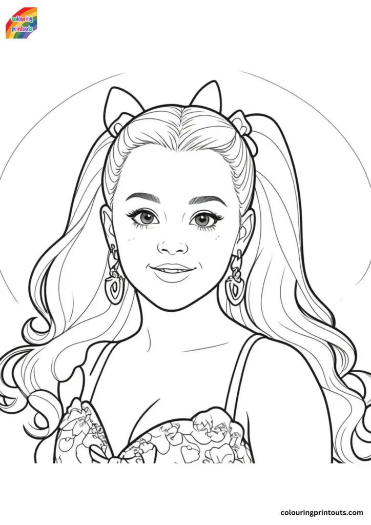 jojo siwa printable coloring pages