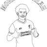 mo salah colouring pages