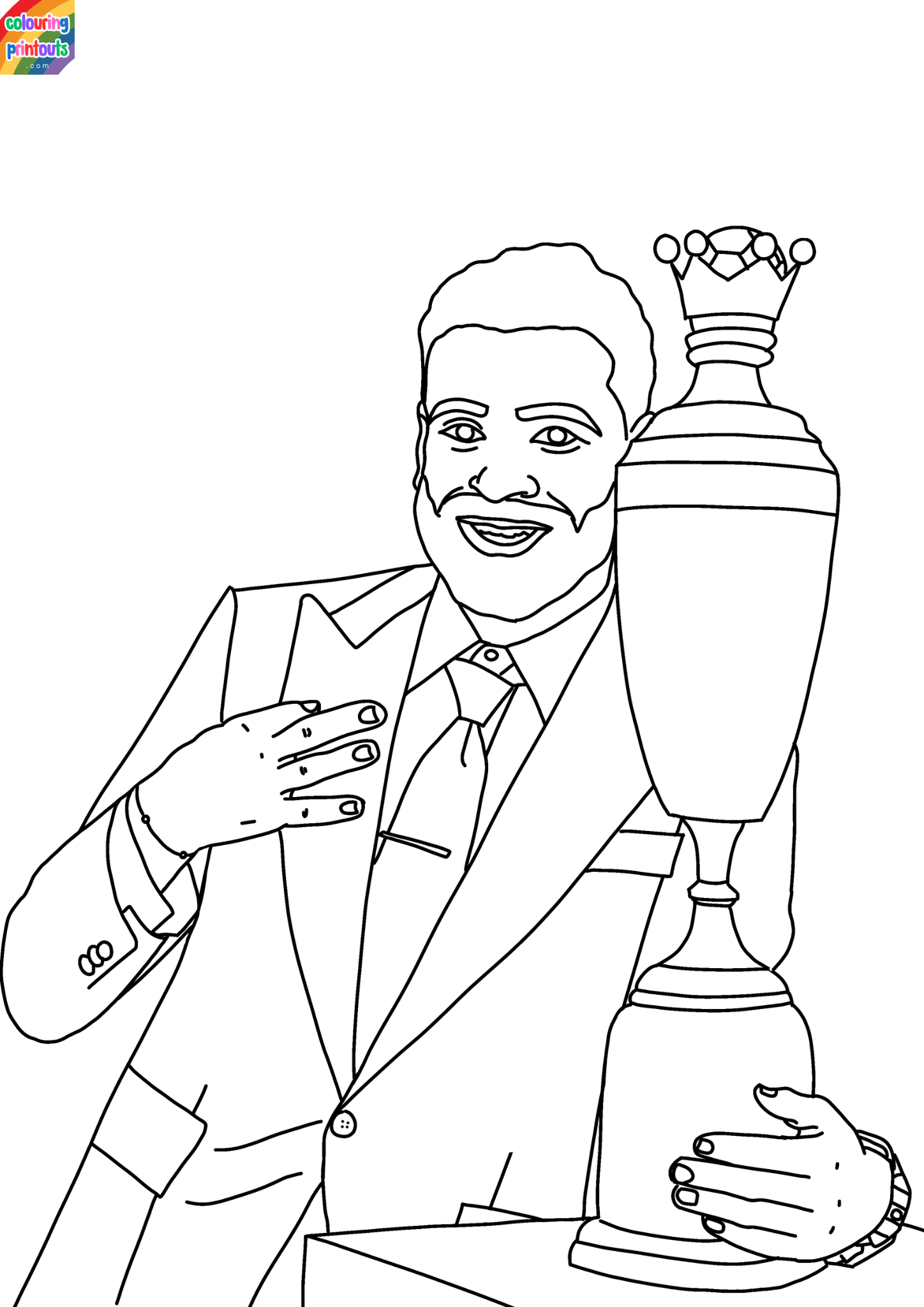 mohamed salah coloring pages 