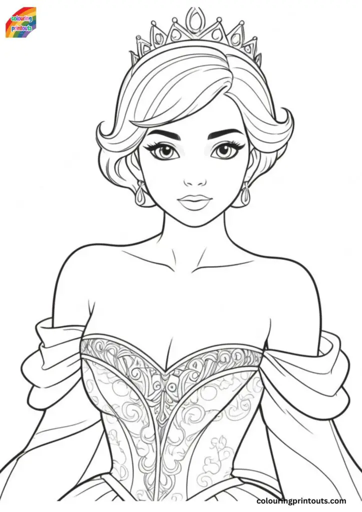 princess coloring sheet