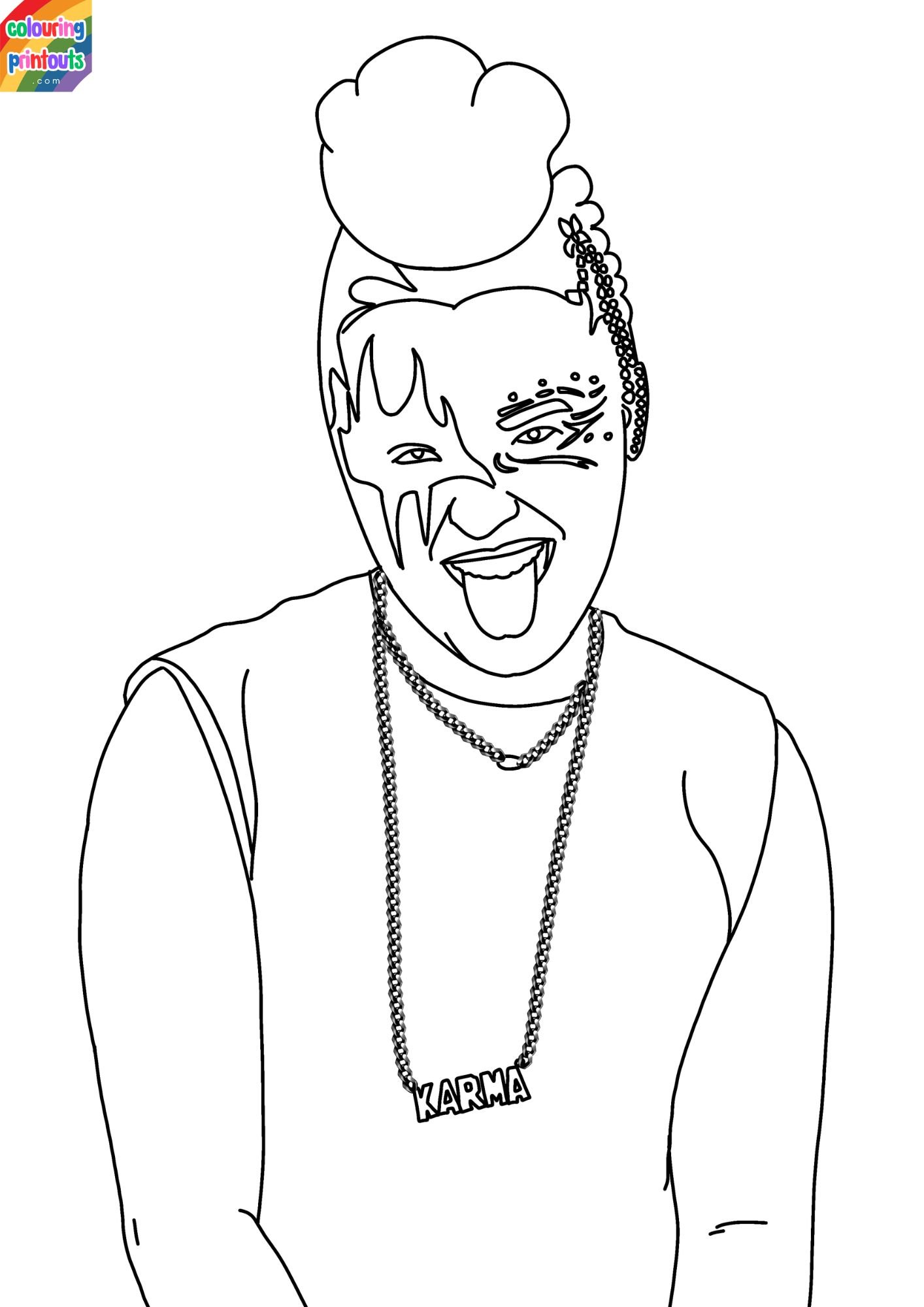 printable jojo siwa coloring pages