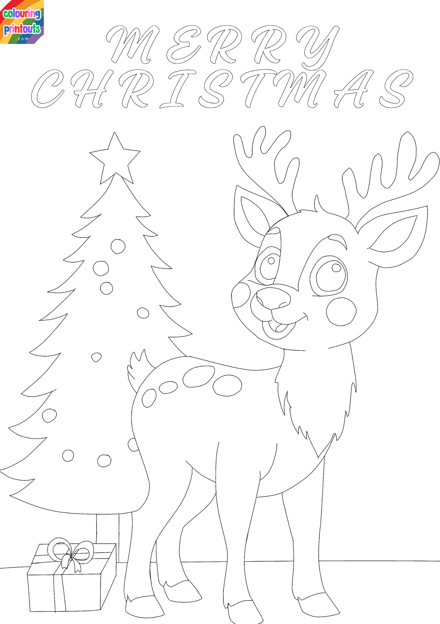 printable rudolph the red nosed reindeer coloring pages