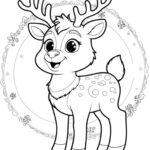 printable rudolph the red nosed reindeer coloring pages