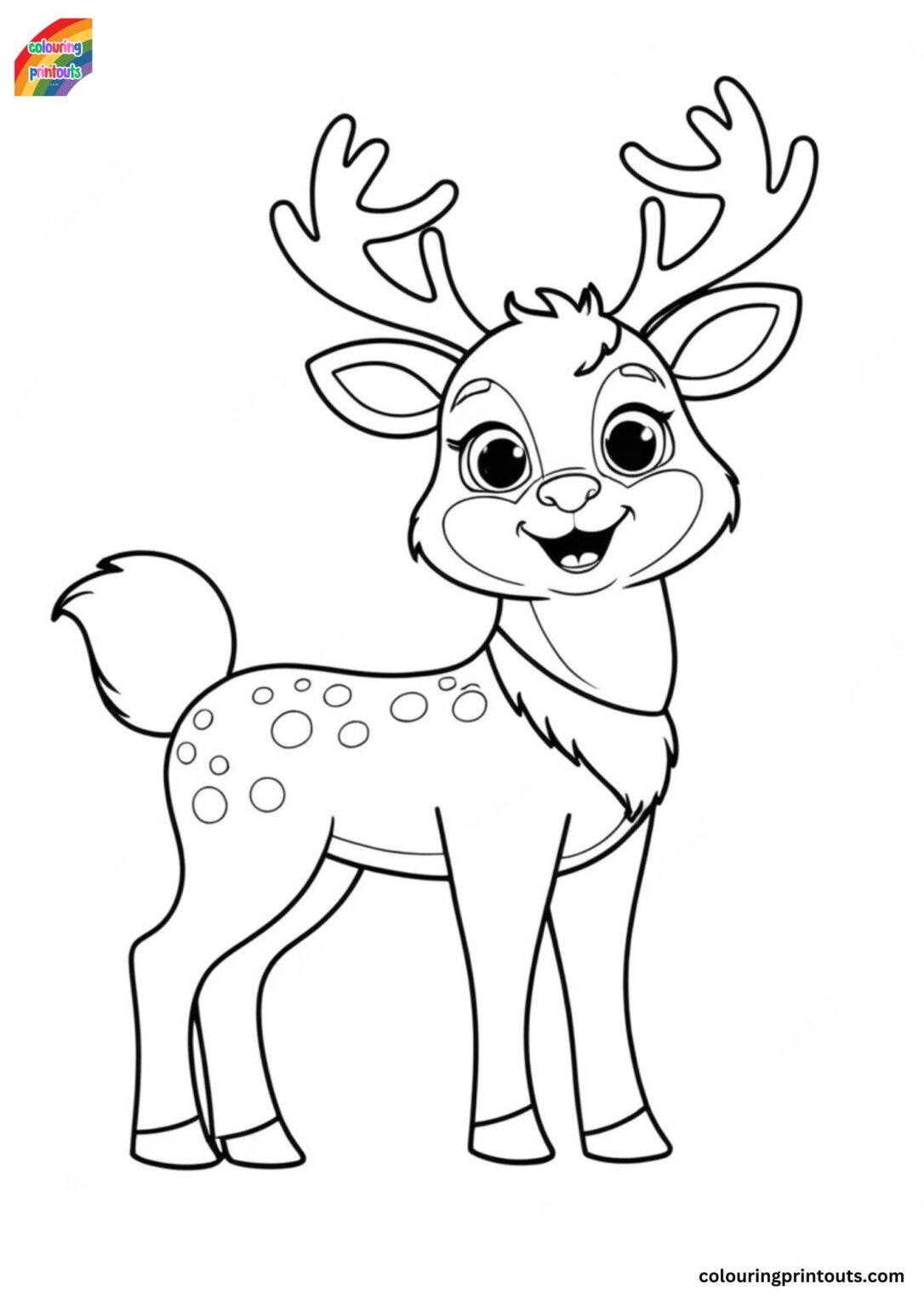 Rudolph Red Nosed Reindeer Coloring Pages