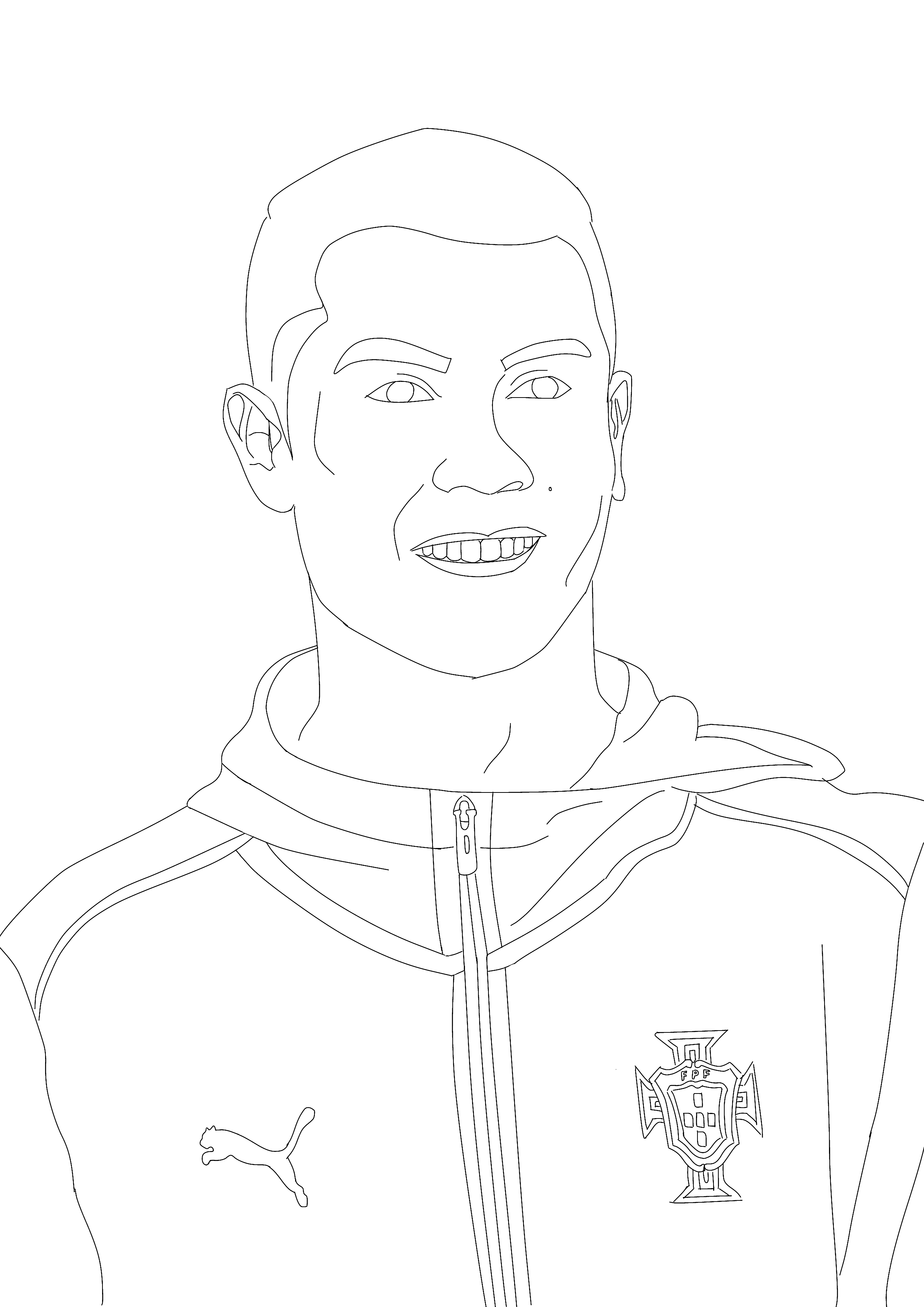 ronaldo colouring sheets printable