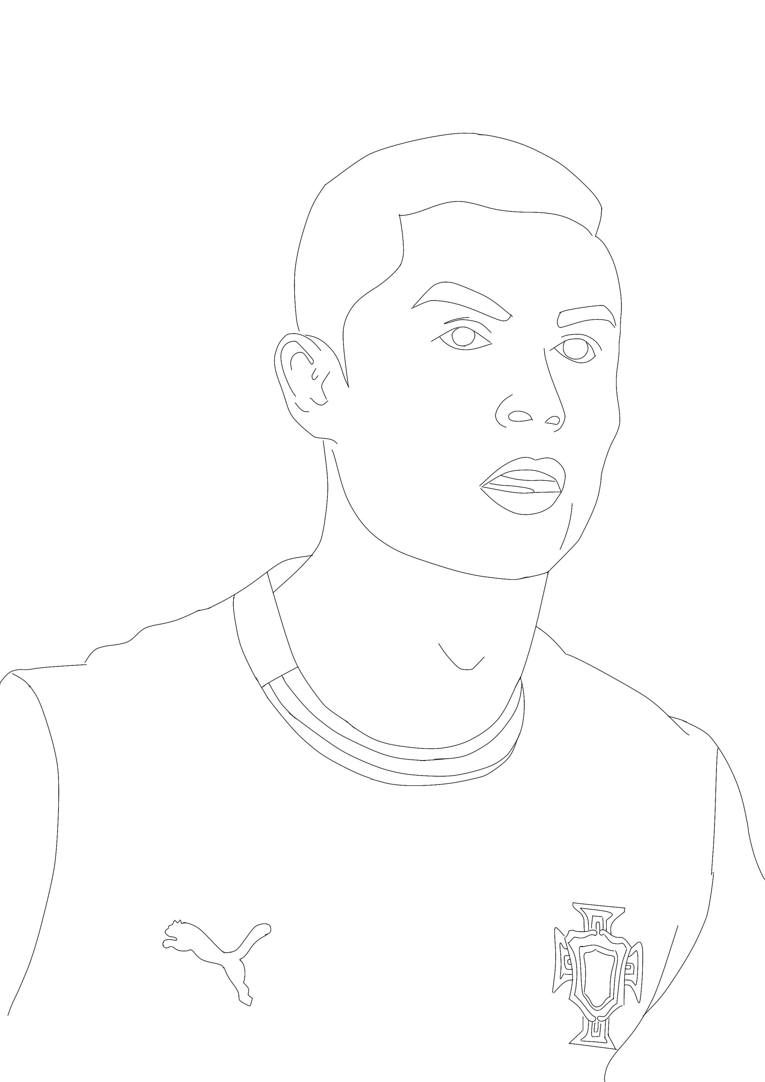 ronaldo colouring sheets