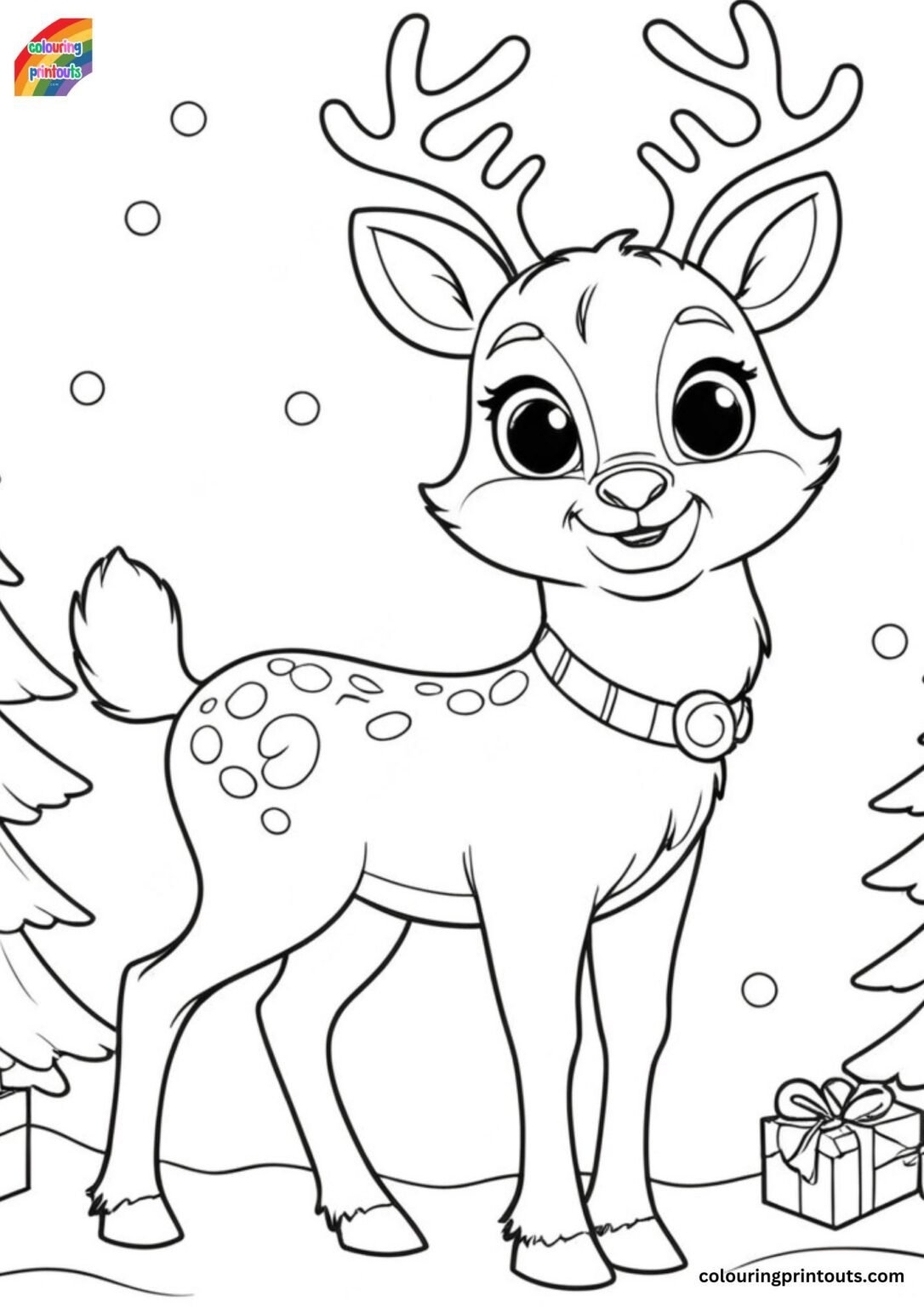 Rudolph Red Nosed Reindeer Coloring Pages