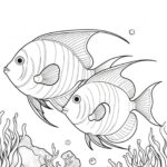 Angelfish Coloring Pages