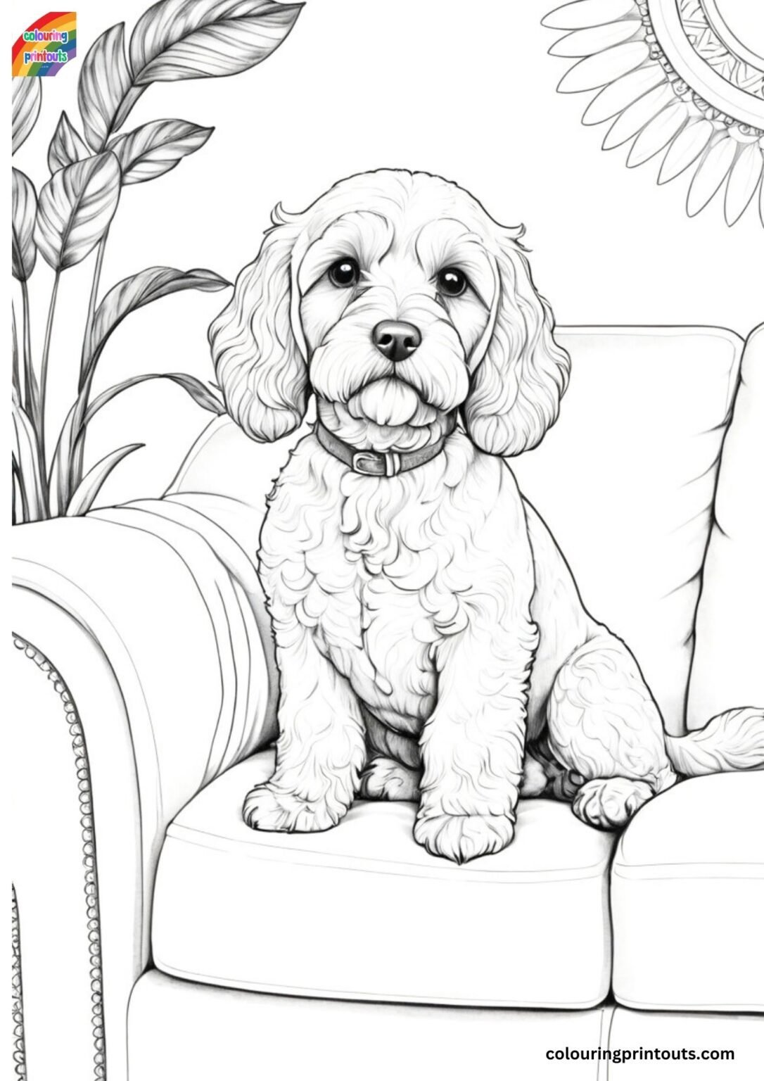 Cockapoo Colouring Pages (Free Download)