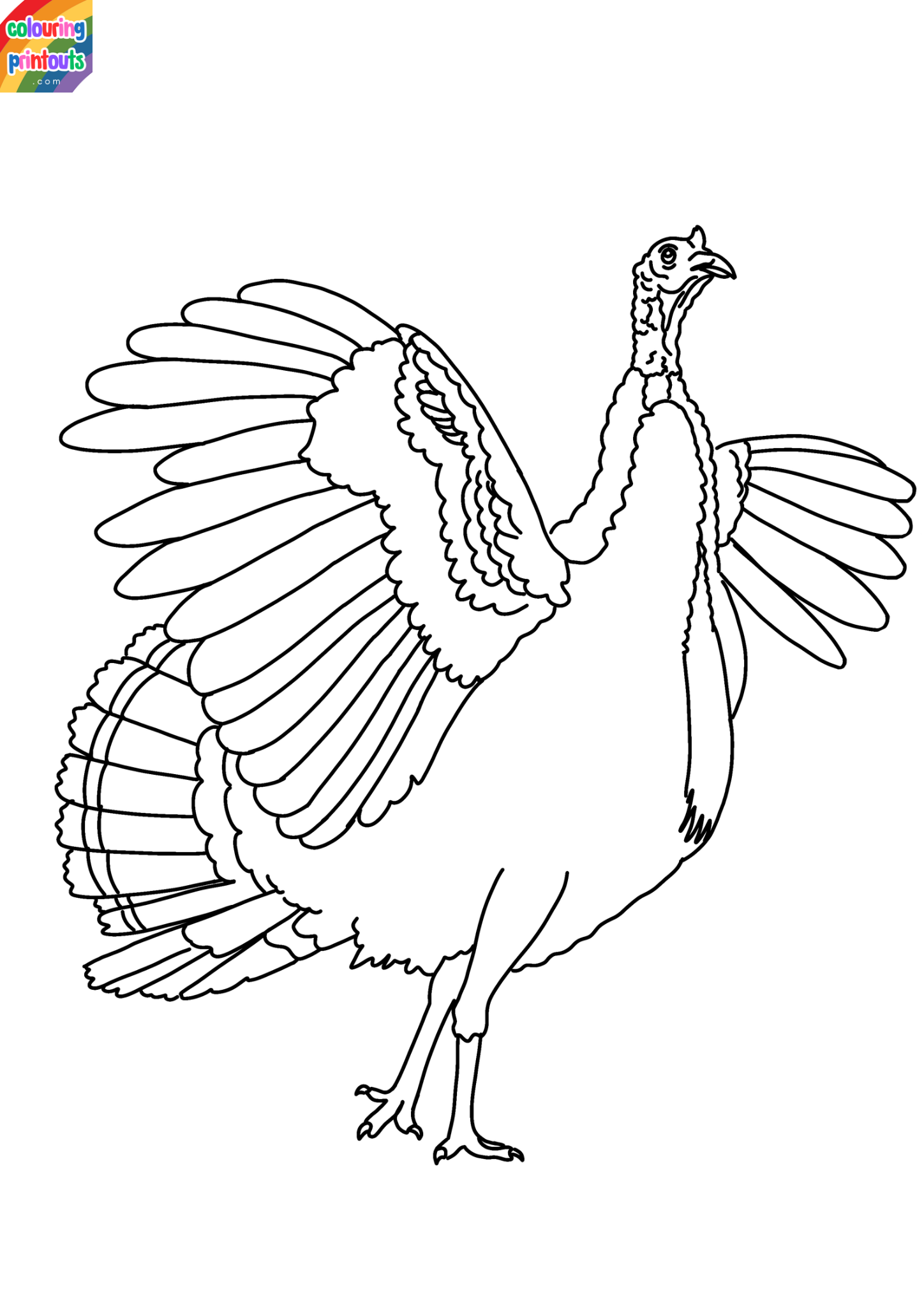 Color pages of turkeys printable (4)