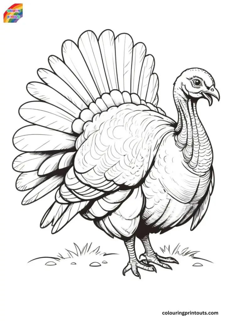 Color pages of turkeys printable (5)