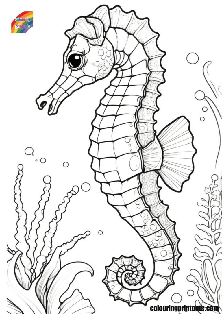 Coloring Pictures Of Seahorses Free Printables Coloring pictures of seahorses free printables