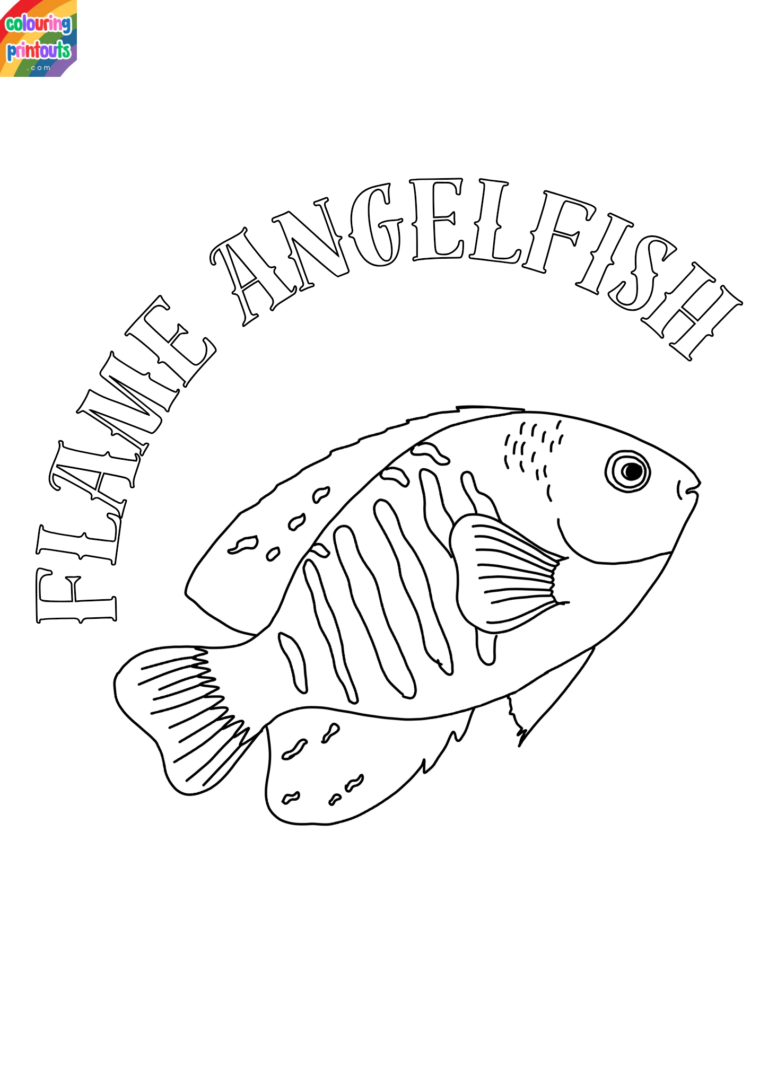 Angelfish Coloring Pages [Free Printables]