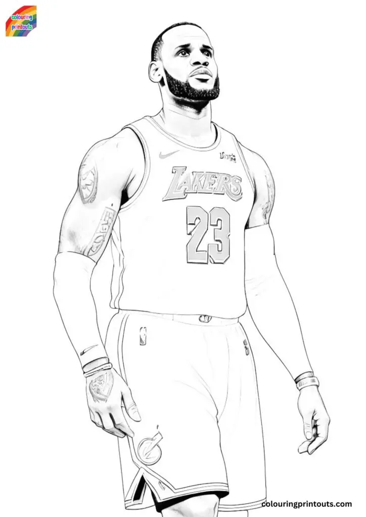 Lebron James Coloring Page