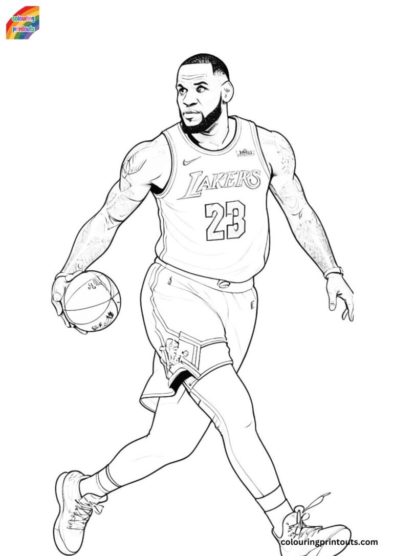 Lebron James Coloring Pages (Download Free PDF)