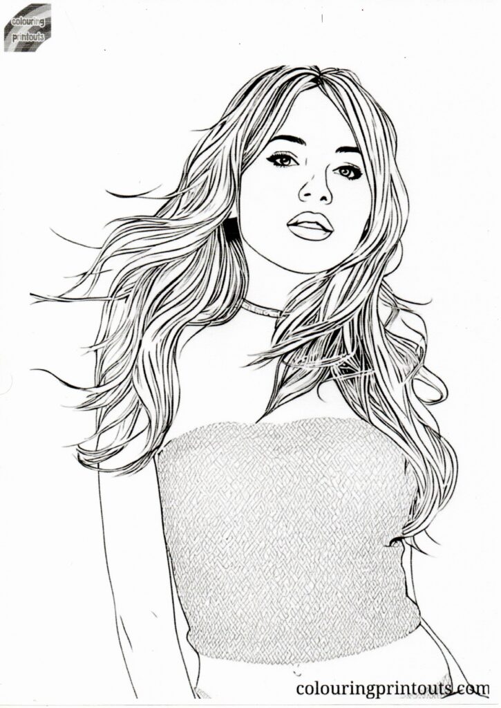 Sabrina Carpenter Coloring Pages Colouring Printouts