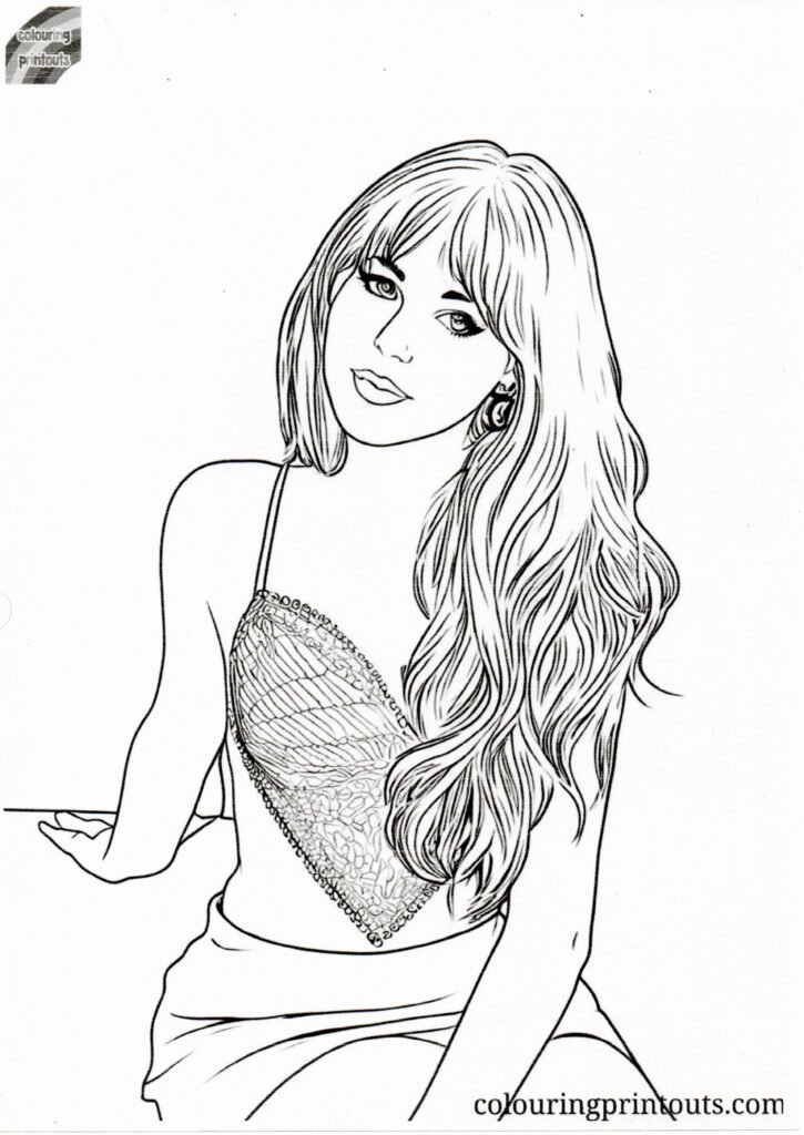 Sabrina Carpenter Coloring Pages – Colouring Printouts