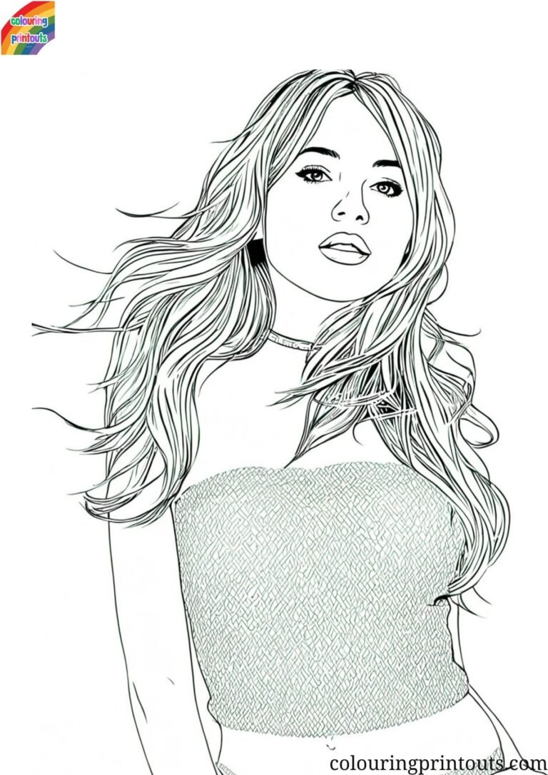 Sabrina Carpenter Coloring Pages (Free Printables)