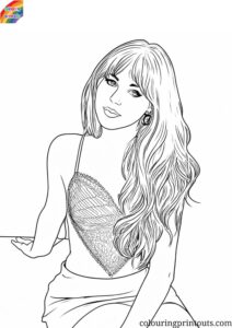 Sabrina Carpenter Coloring Pages (Free Printables)