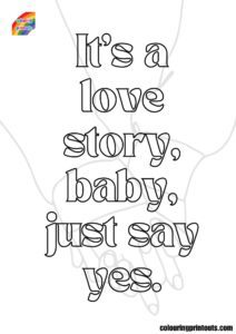 Taylor Swift Lyrics Coloring Pages [Free Download & Print]