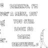 Taylor Swift Lyrics Coloring Pages