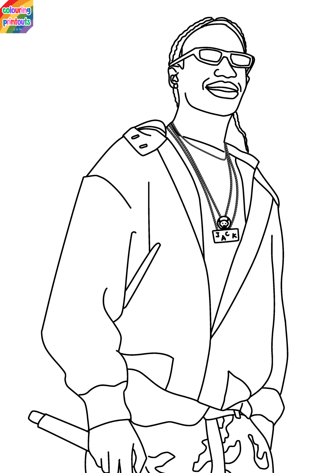 Travis Scott Coloring Pages
